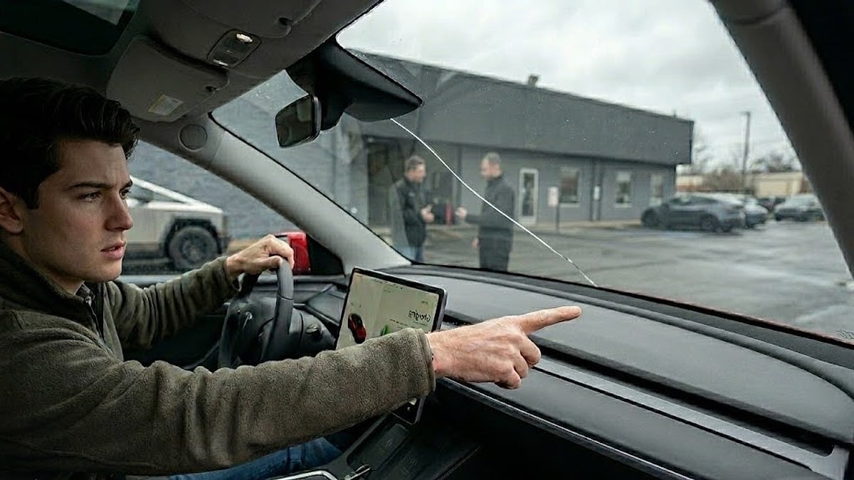 Tesla Model Y owner points to large spontaneous stress crack in windshield after being denied warranty coverage for the repair